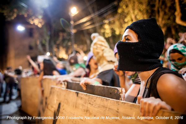 Emergencies, XXXI Encuentro Nacional de Mujeres, Rosario, Argentina, October 8, 2016